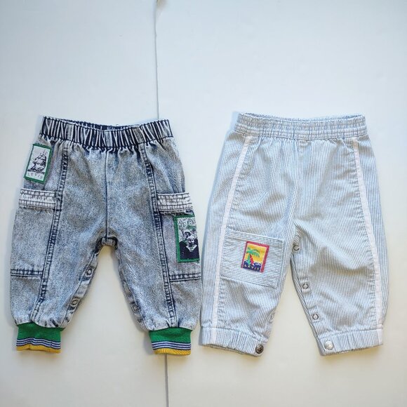 Vintage Little Levi's Denim Jeans USA Made *Lot of 2*  Toddler/Kid 12 Months - Picture 1 of 14